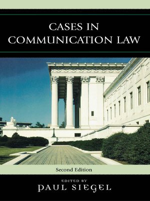 cover image of Cases in Communication Law